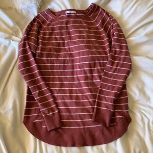 Maroon/brown Striped sweater!